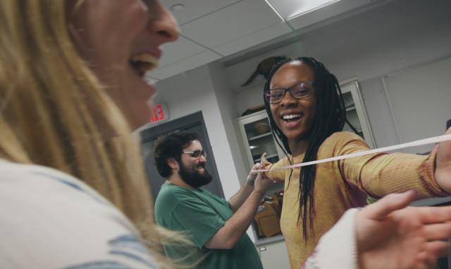 Students in lab